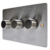 Hamilton 843X40 Stainless Steel 3 Gang Dimmer 400W