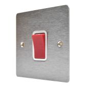 Hamilton 8445W Stainless Steel 45a Double Pole Switch