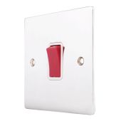 Hamilton 8745W Polished Chrome 45a Double Pole Switch