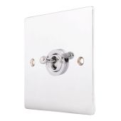 Hamilton 87T21 Polished Chrome 10a 1 Gang Dolly Switch