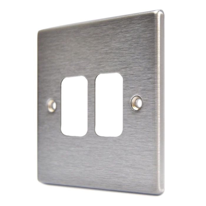 Hamilton 742GP Stainless Steel 2 Gang Grid Plate