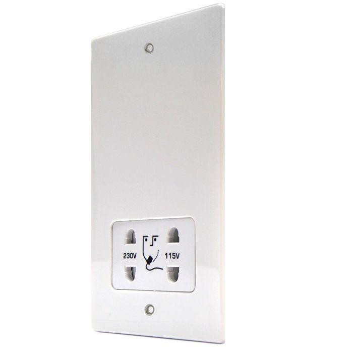 Hamilton 80SHSW Gloss White Shaver Socket