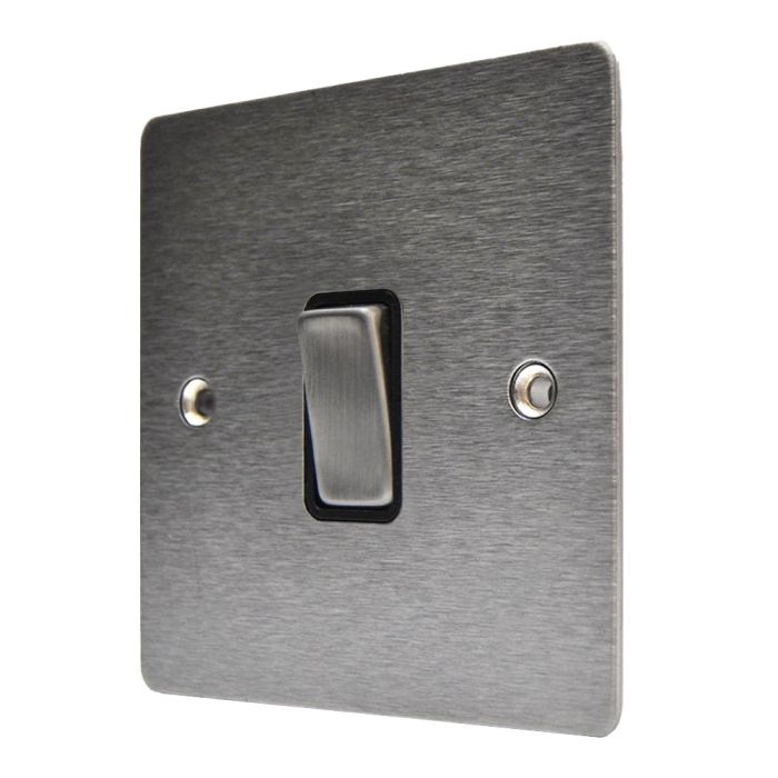 Hamilton 84R21SS-B Stainless Steel 10a 1 Gang Light Switch