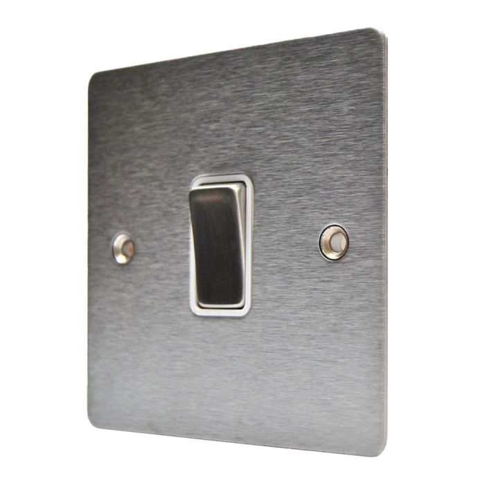 Hamilton 84R21SS-W Stainless Steel 10a 1 Gang Light Switch