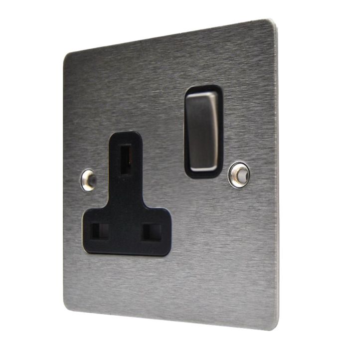 Hamilton 84SS1SS-B Stainless Steel 13a Single Socket