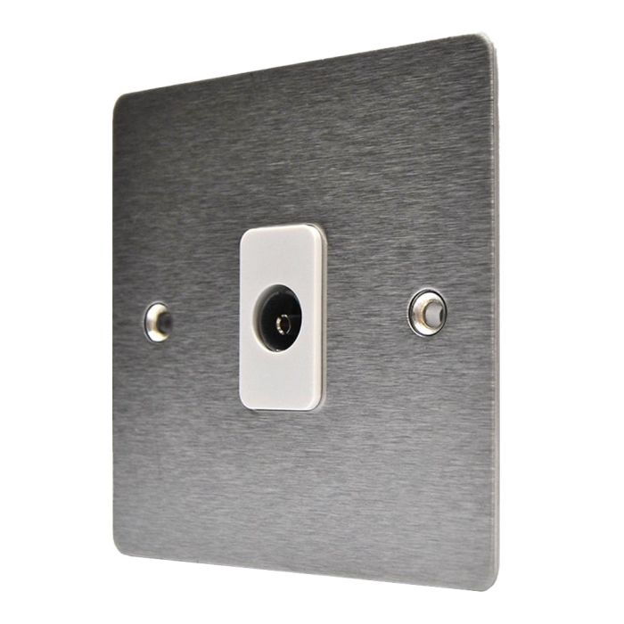 Hamilton 84TVW Stainless Steel TV Socket