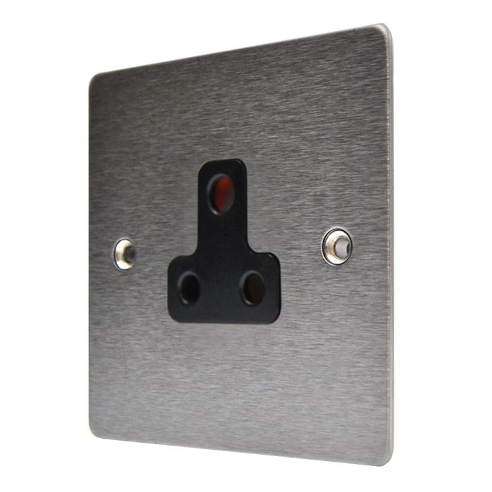 Hamilton 84US5B Stainless Steel Unswitched 5a Socket