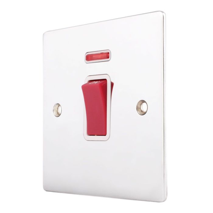 Hamilton 8745NW Polished Chrome 45a Double Pole Switch