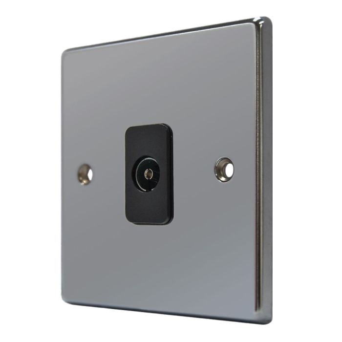 Hamilton 78TVB Black Nickel TV Socket